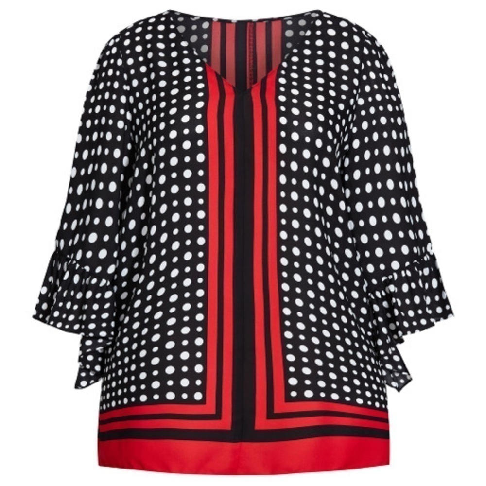 AVENUE Strike A Pose Tunic Top Size 14 NWT (R05.5)